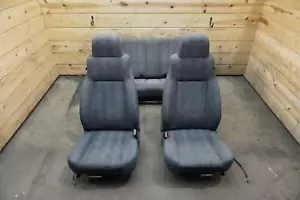 Set Front Rear Left & Right Cloth Seats Gray OEM Jeep Wrangler Rubicon TJ 2005 - Picture 1 of 12