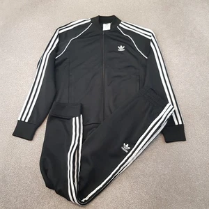 Adidas Herren Trainingsanzug Set Medium Schwarz Trainingsjacke Unterteil Originals SST Trefoil - Bild 1 von 16