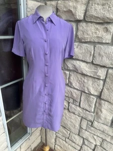 PAPELL Boutique 100% Silk Dress Sz 6p Mob Wife Old Money - Picture 1 of 3
