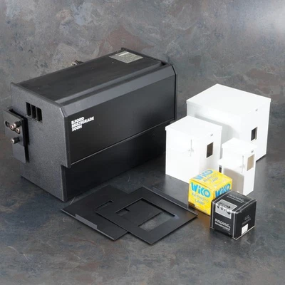 :Ilford Multigrade 500H 4x5 Enlarger Head w/ 120 & 35mm Boxes for Omega D Series - Image 1 of 4