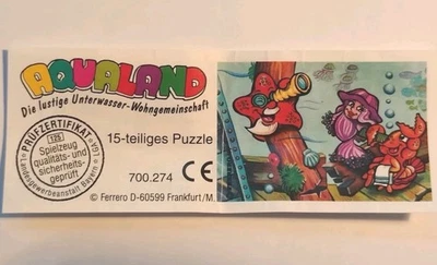 orig. Ü-Ei Puzzle Beipackzettel BPZ Aqualand oben links 1997 - Bild 1 von 2