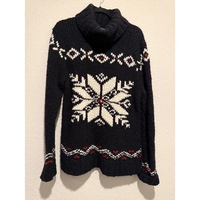 Suéter Polo Ralph Lauren Copo de Nieve Isla Justa Lana Mezcla Alpaca Talla L Foto 1 de 4