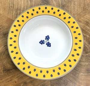 GAULT Set of 4 Soup Bowls 8.5” Dominique Limoges Porcelain France Cobalt Blue - Picture 1 of 9