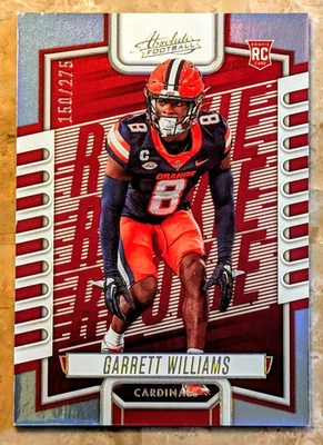 2023 Panini Absolute Rookies Garrett Williams #179 Spectrum /275 (RC) - Image 1 of 2