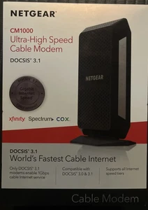 NETGEAR CM1000 Ultra High Speed Cable Modem/DOCSIS 3.0 & 3.1 NEW/OPEN BOX - Picture 1 of 6