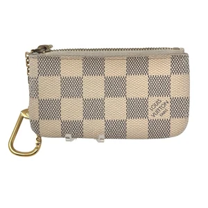 Louis Vuitton LV Damier Azul Moneda Llave Cles Cremallera Bolsa Llavero - Imagen 1 de 9