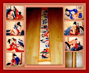 CHINESISCHER SCROLL, JOSEON-DYNASTIE, MALEREI, EROTIK, 250 cm lang, um 1800 -RAR - Bild 1 von 20