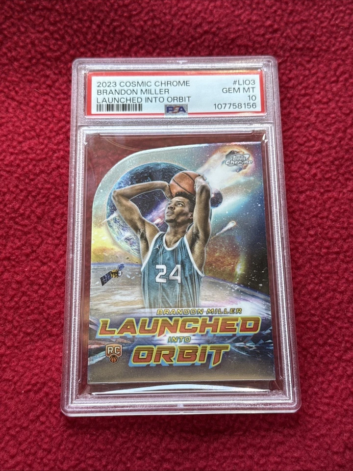 2023 TOPPS COSMIC CHROME LAUNCHED INTO ORBIT #LIO3 BRANDON MILLER PSA 10 - Image 1 of 2