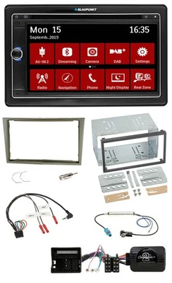 Blaupunkt Bluetooth DAB 2DIN USB DVD Lenkrad Autoradio für Opel Corsa D Astra H - Bild 1 von 4