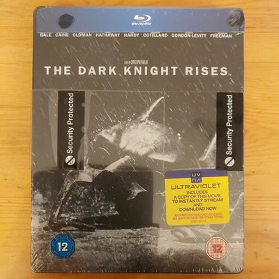 Batman: The Dark Knight Rises (Blu-ray) HMV UK Exclusive Steelbook *NEW* - Image 1 of 2