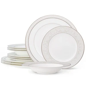Montvale Platinum 12-teiliges Geschirrset, Service für 4 - Bild 1 von 9