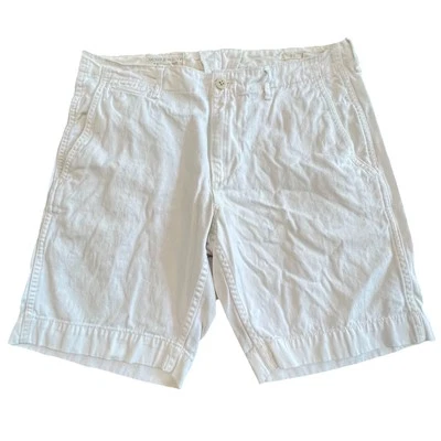 Pantalones cortos para hombre Vtg Denim & Supply Ralph Lauren Talla 33 Blanco Foto 1 de 4