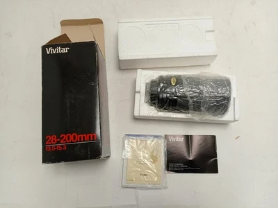 Vivitar 28-200mm f3.5-5.3 Macro Zoom Lens C/FD Mount for Canon - Boxed - Image 1 of 4