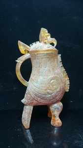 Cristal antiguo chino hecho a mano grande y de alta calidad * pájaro * dispositivo de belleza F - Imagen 1 de 9