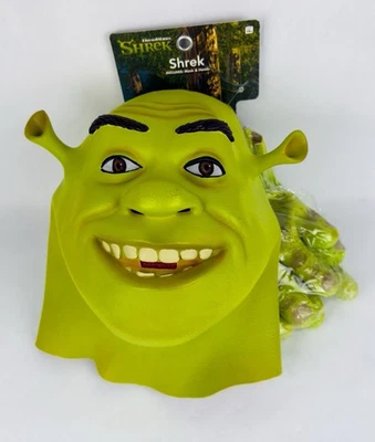 Spirit Halloween Shrek Full Costume Cosplay Mask w/ Hands OSFM BRAND NEW - Image 1 of 4