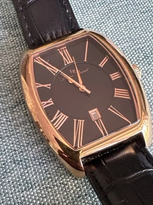 Lucien Piccard Men's Watch 10029 Black Rose Gold New Battery - Image 1 of 4