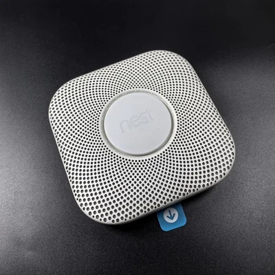 Google Nest Protect 2da alarma de humo detector de humo monóxido de carbono - blanco Foto 1 de 4