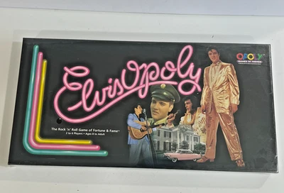 Monopoly Elvis ELVISOPOLY Board Game New Sealed 1995 y2k Gift - Image 1 of 4
