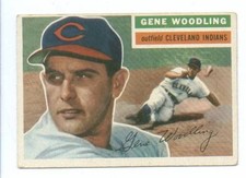 1956 Topps Gene Woodling Cleveland Indians G/B EX   #  163