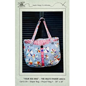 Your Big Bag The Multi-Tasker PATTERN  by Reets Rags to Stitches Diaper Bag Tote - Picture 1 of 6