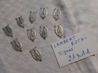  lot de 10 Coeur centre de chapelet connecteur signé LAMBERT RUCKI french medal 