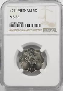 Vietnam 1971 5 Dong NGC MS66 NG2062 combine shipping - Picture 1 of 2