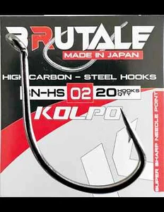 Kolpo Brutale BN-HS Ami da Pesca Forgiati Carbonio Con Occhiello Robusti 20 pz - Foto 1 di 2