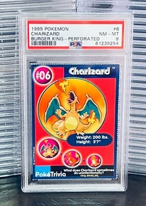 1999 Pokemon Charizard Pikachu Mew Burger King Perforated Complete Your PSA Set - Picture 1 of 37
