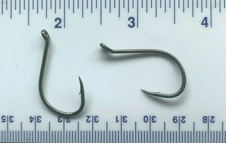 GERRY'S TACKLE 1000 super strong GT black nickel 2X SSW Cutting Point Octopus Hooks size 2/0
