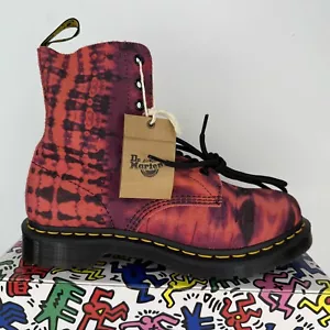 Stivali stringati Dr. Doc Martens 1460 Pascal tie dye da donna taglia 8 US 27242 LA004 - Foto 1 di 10