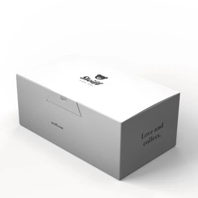 STEIFF Teddybär Geschenkbox 32 cm weiß schwarz Neu