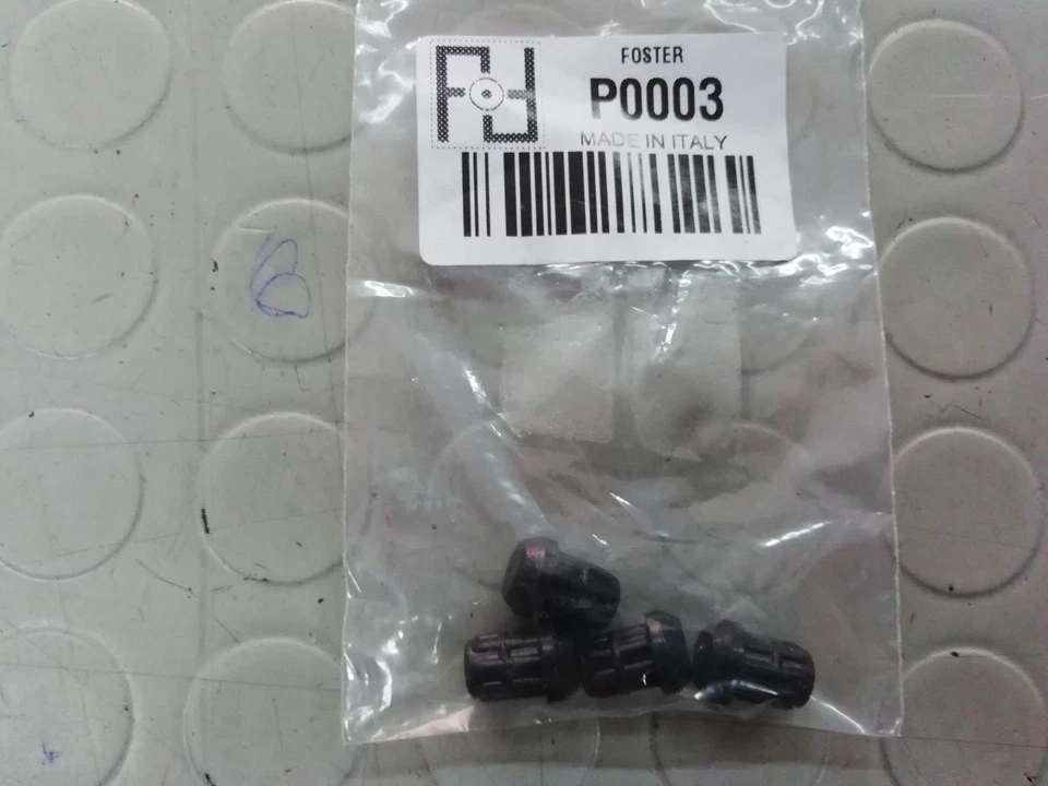 FITTINGS FOSTER GOMMINO ANTIGRAFFIO PER GRIGLIA CUCINA GAS 4 PZ P0003