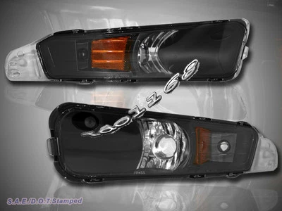 Ford Mustang 2005 2006 2007 2 puertas señal de esquina parachoques luces negro Foto 1 de 2