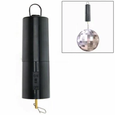 Rotating Hanging Mirror Ball Motor Spin Battery Turning Disco Party Wedding - Image 1 of 4