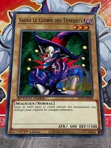 Yu Gi Oh Karte SAGGI DER CLOWN DER DUNKELHEIT SBCB-FR088x3 SPEED DUEL - Bild 1 von 1