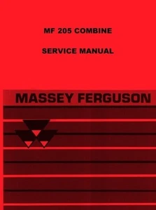 Massey Ferguson MF-205 MF205 Combine Service Shop Manual - Picture 1 of 1