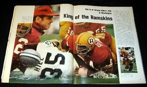 GEORGE ALLEN & WASHINGTON REDSKINS 1971 PICTORIAL KING OF THE RAMSKINS FOOTBALL - Picture 1 of 1