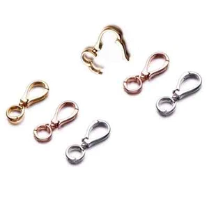 Double Opening Interchangeable Pearl Enhancer Connector Shortener Pendant Bail - Picture 1 of 5