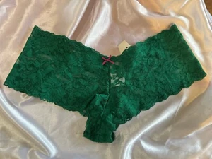 Sexy Cheeky Pure White Floral Stretch Lace Panties Size Med - Picture 1 of 5