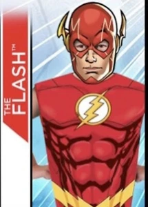 The Flash Character Printed Sleeveless Vest With Mask - Picture 1 of 4