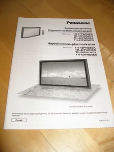 Panasonic Bedienungsanleitung TH-37PWD8E -42PWD8E -42PHD8E -TH-50PWD8E Dansk - Bild 1 von 1