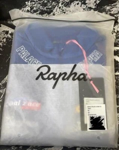 Rapha x Palace Blue Cycling Jersey Size M w/ Bag I'm Fine Forza Print NWT - Picture 1 of 3