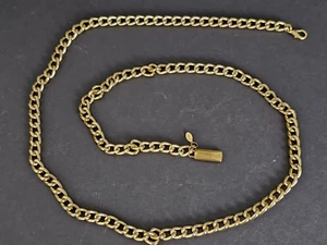 Lauren Ralph Lauren Vintage Gold Tone Logo Chain Belt Medium (Waist: 33-40)Rare - Picture 1 of 5