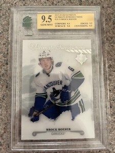2017-18 Ultimate Collection Introductions Brock Boeser #UI-39 Rookie MNT 9.5 GEM