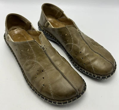 Joseph Seibel Loafer 7 European Comfort Shoe Leather Brown 37 Rubber Walker Read - Image 1 of 4