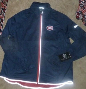 NUEVA NHL Montreal Canadiens Chaqueta Rompevientos con Cremallera Completa Mujeres Damas L NUEVA CON ETIQUETAS - Imagen 1 de 1
