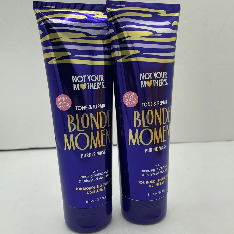 Not Your Mother's Blonde Moment, Tone & Repair Purple Mask, 8 fl oz (237 ml) x2 - Image 1 of 4