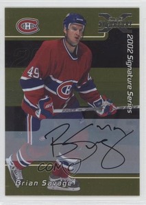 2002-03 ITG Be A Player Signature Series 2001-02 Buybacks Gold Brian Savage Auto