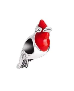 Charms Chamilia AMIGOS ANIMALES Red Robin 2020-0833 Plata Ley/Esmalte Rojo - Imagen 1 de 2