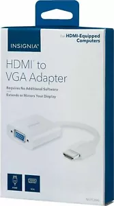 Insignia - Adattatore da HDMI a VGA - Bianco NUOVO - Foto 1 di 3